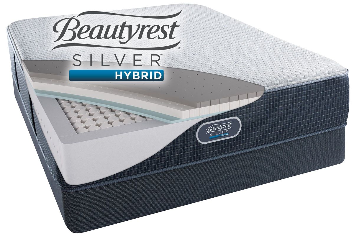 beautyrest merritt silver hybrid firm king mattress only