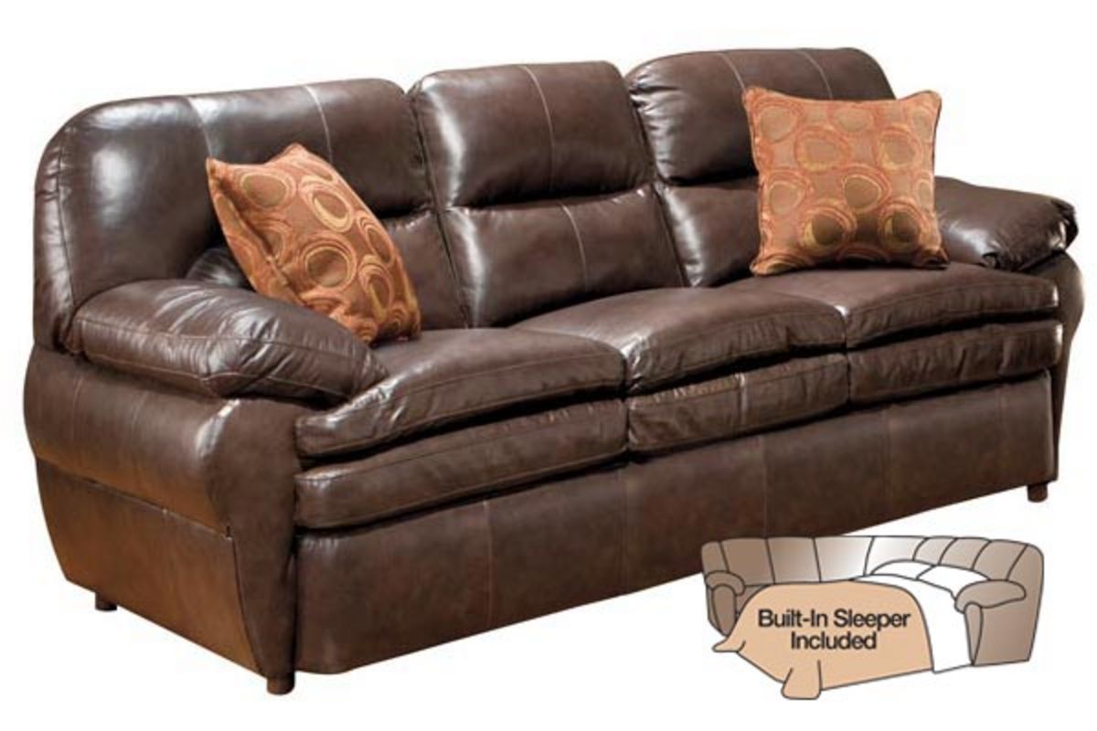 white bonded leather sleeper sofa