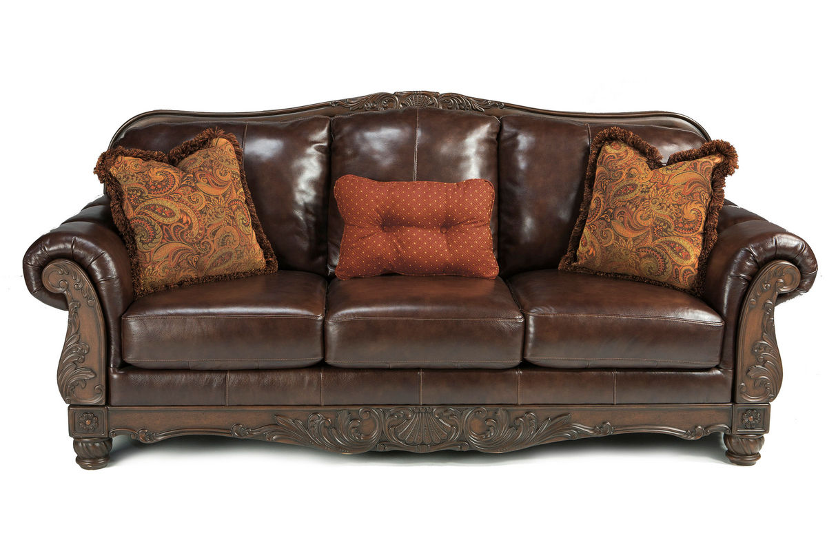 north fork leather sofa