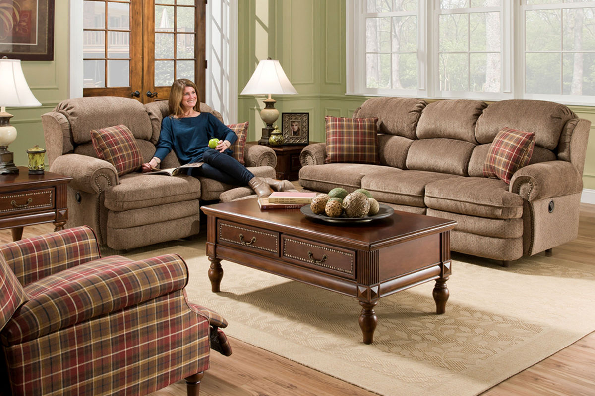 Dory Plaid Accent Recliner at GardnerWhite