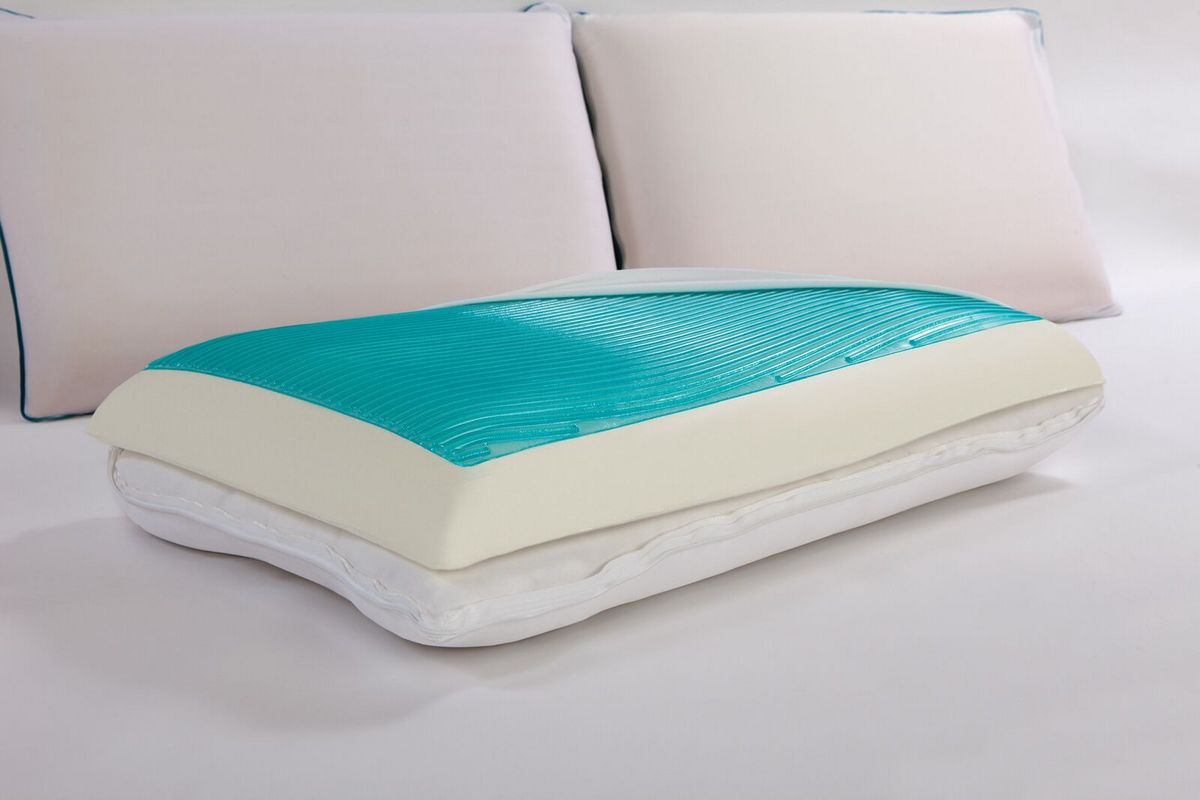 Sealy Reversible Memory Foam Pillow with Gel at Gardner-White