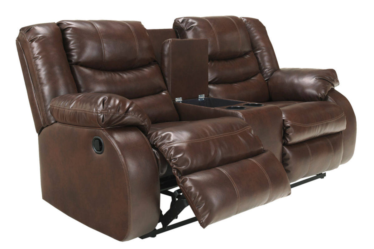 Eden Reclining Leather Loveseat at GardnerWhite