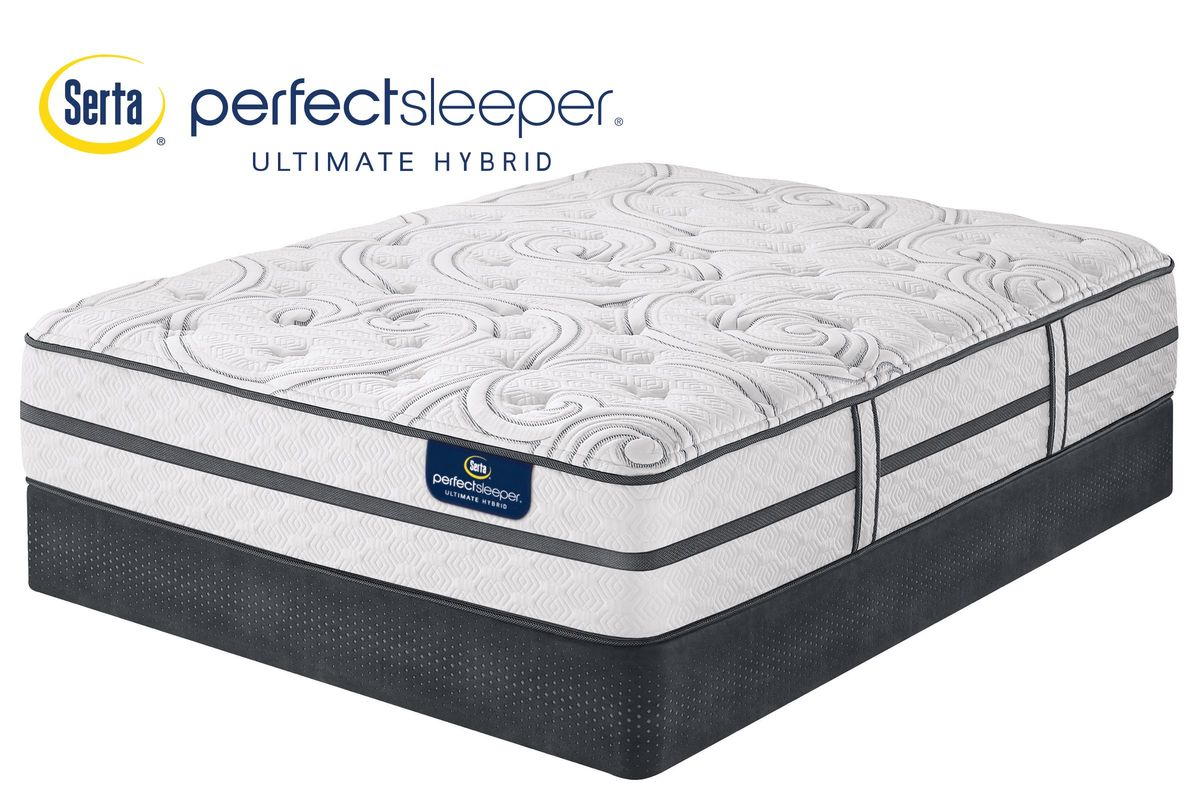 serta perfect sleeper castleview plush queen mattress set