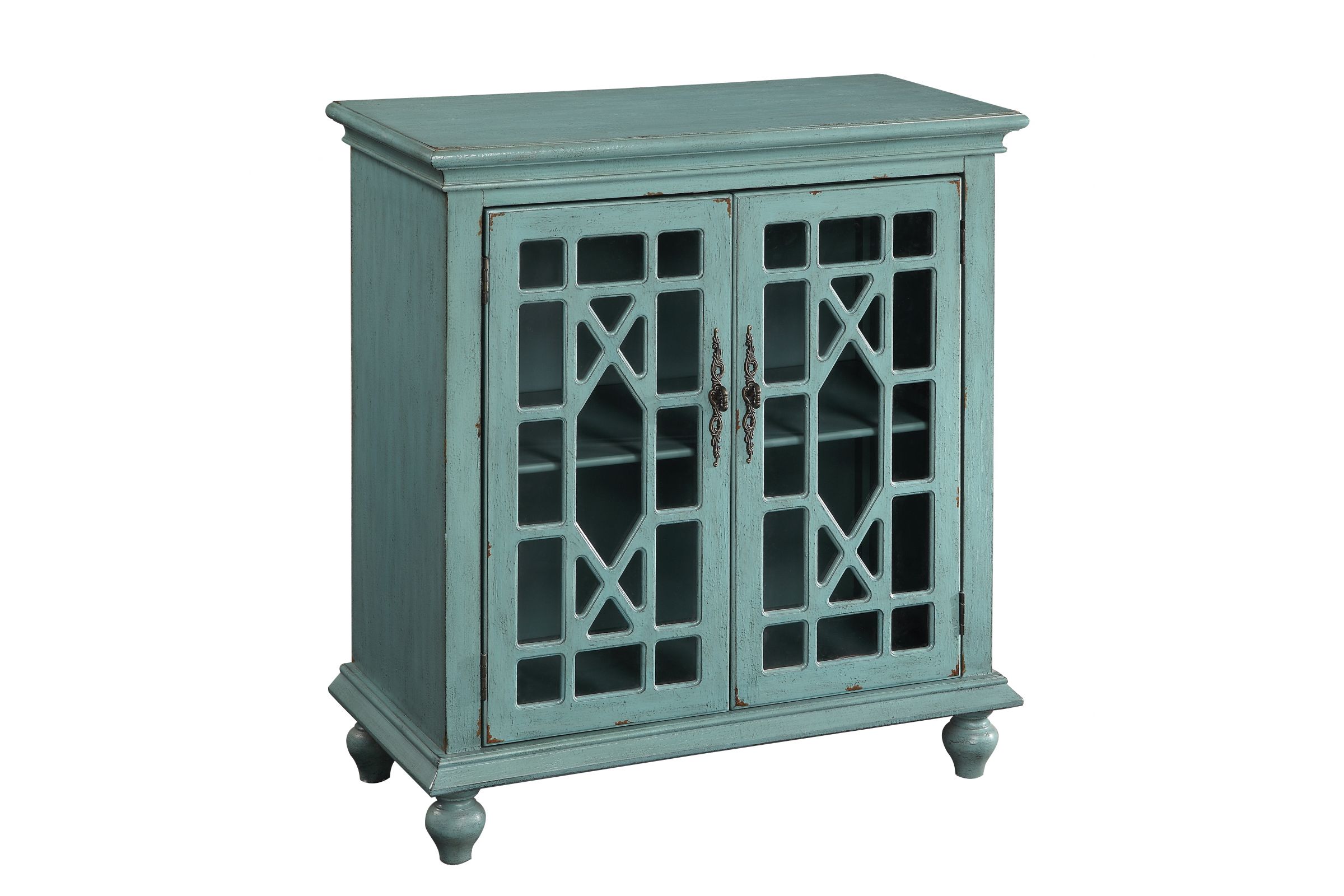 Teal 2 Door Cabinet At Gardner White