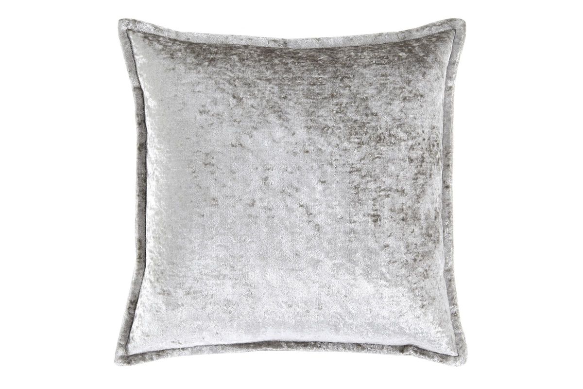 Melaney Silver  Crushed Velvet  Pillow  by Ashley at Gardner 