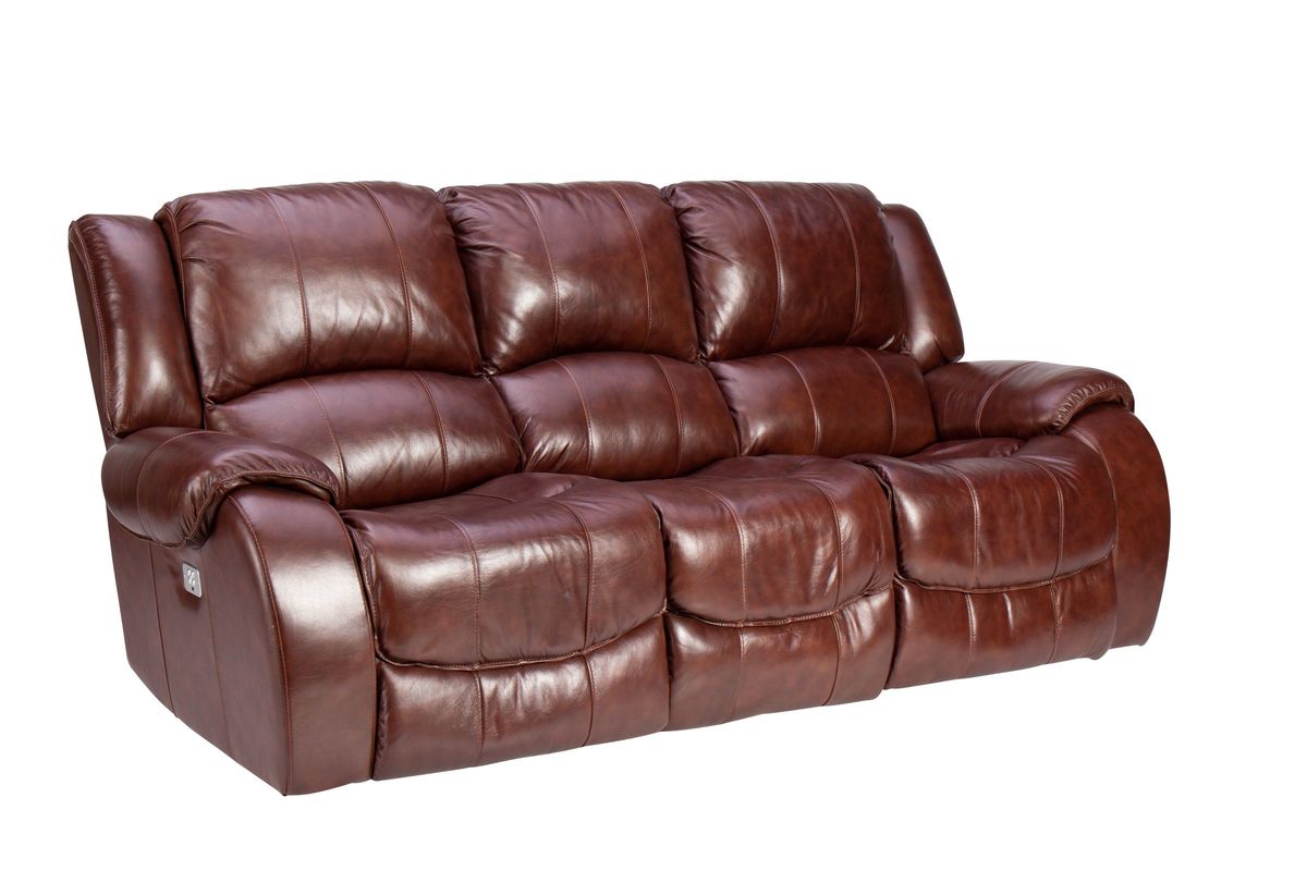 meadow leather power reclining sofa