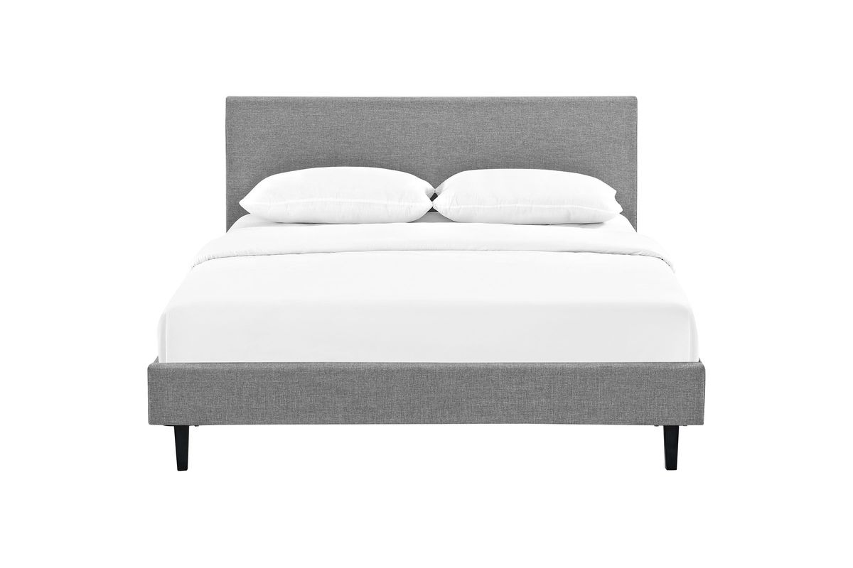 Anya Queen Bed In Light Grey By Modway At Gardner-White