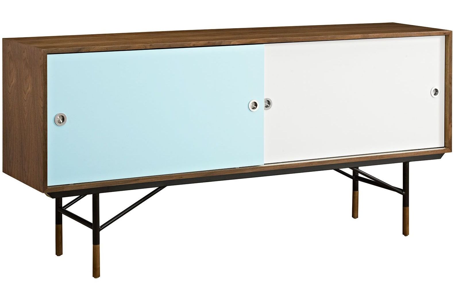 Envoy Walnut Stand In Walnut White By Modway At Gardner White