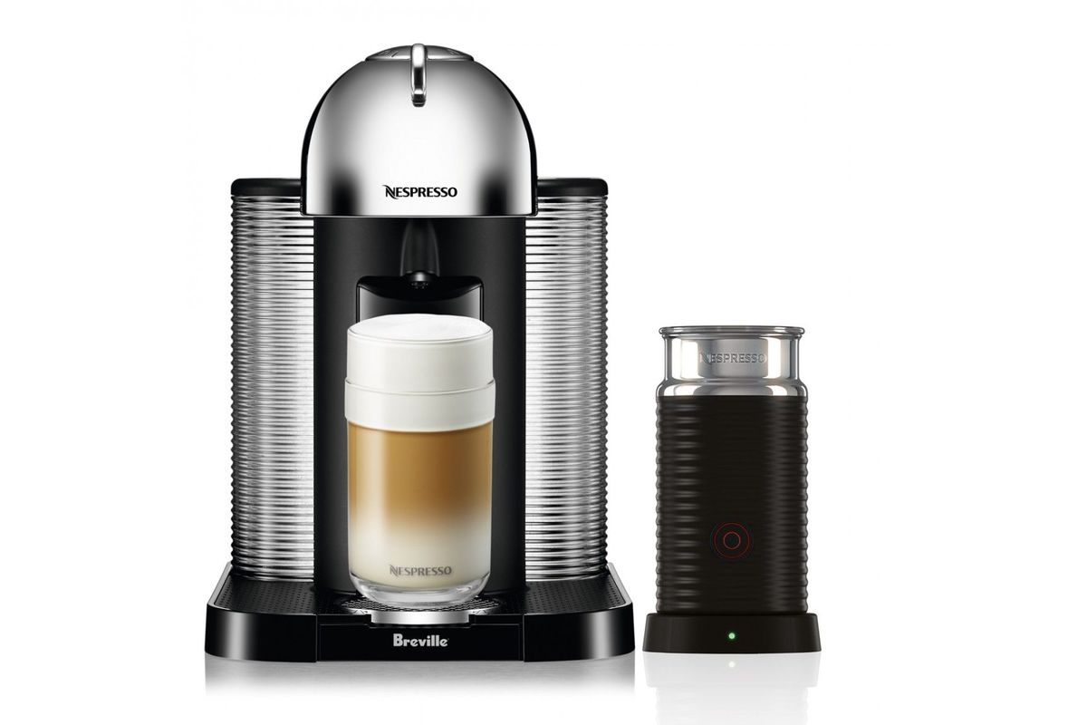 Breville Nespresso Vertuo Coffee Machine in Chrome at GardnerWhite