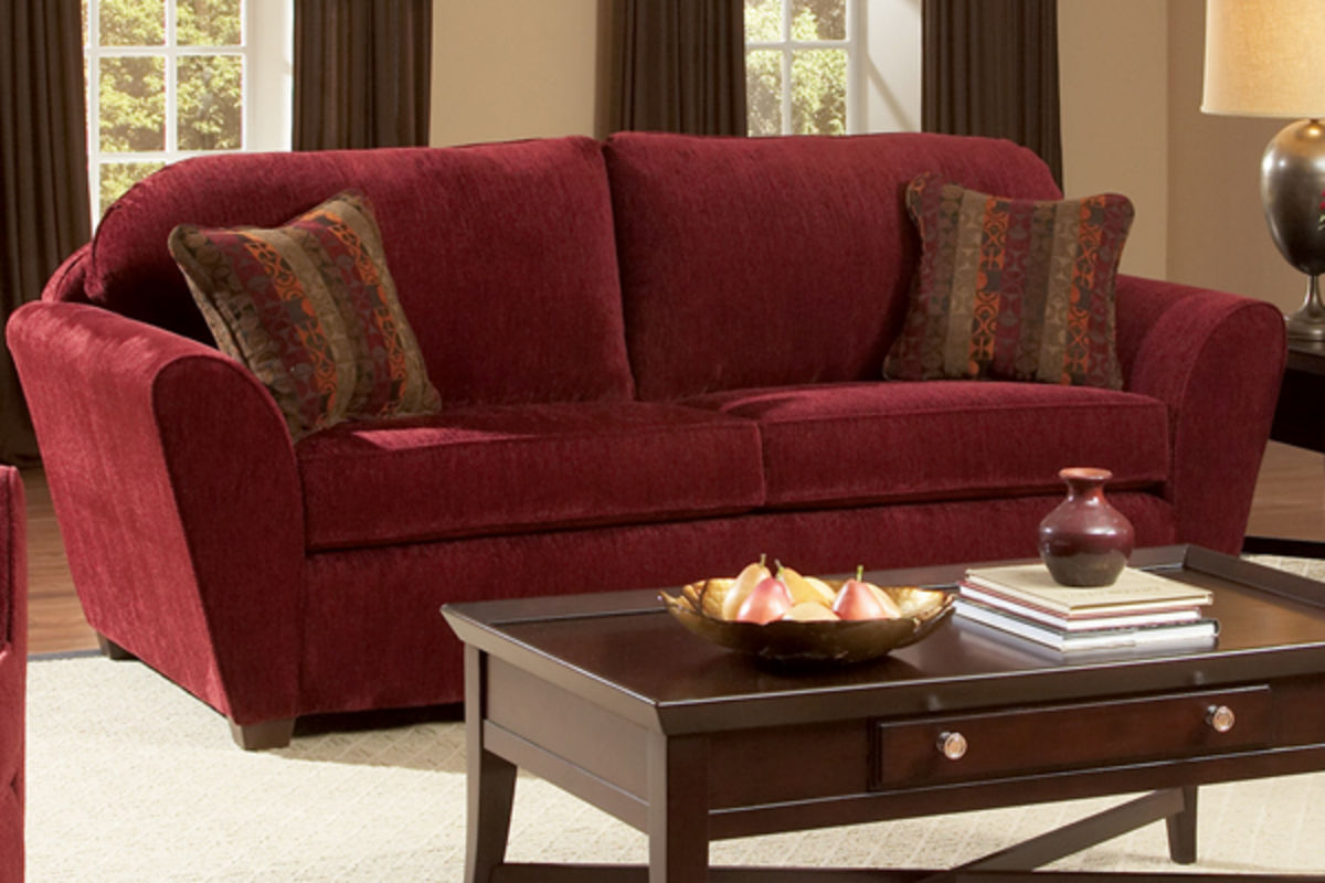 Ruby Red Sofa, Loveseat & Chair at Gardner-White