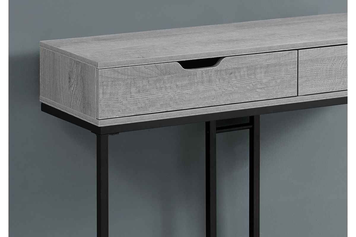 Grey Contemporary Hall Console Table With Storage By Monarch   126843 1200x800 