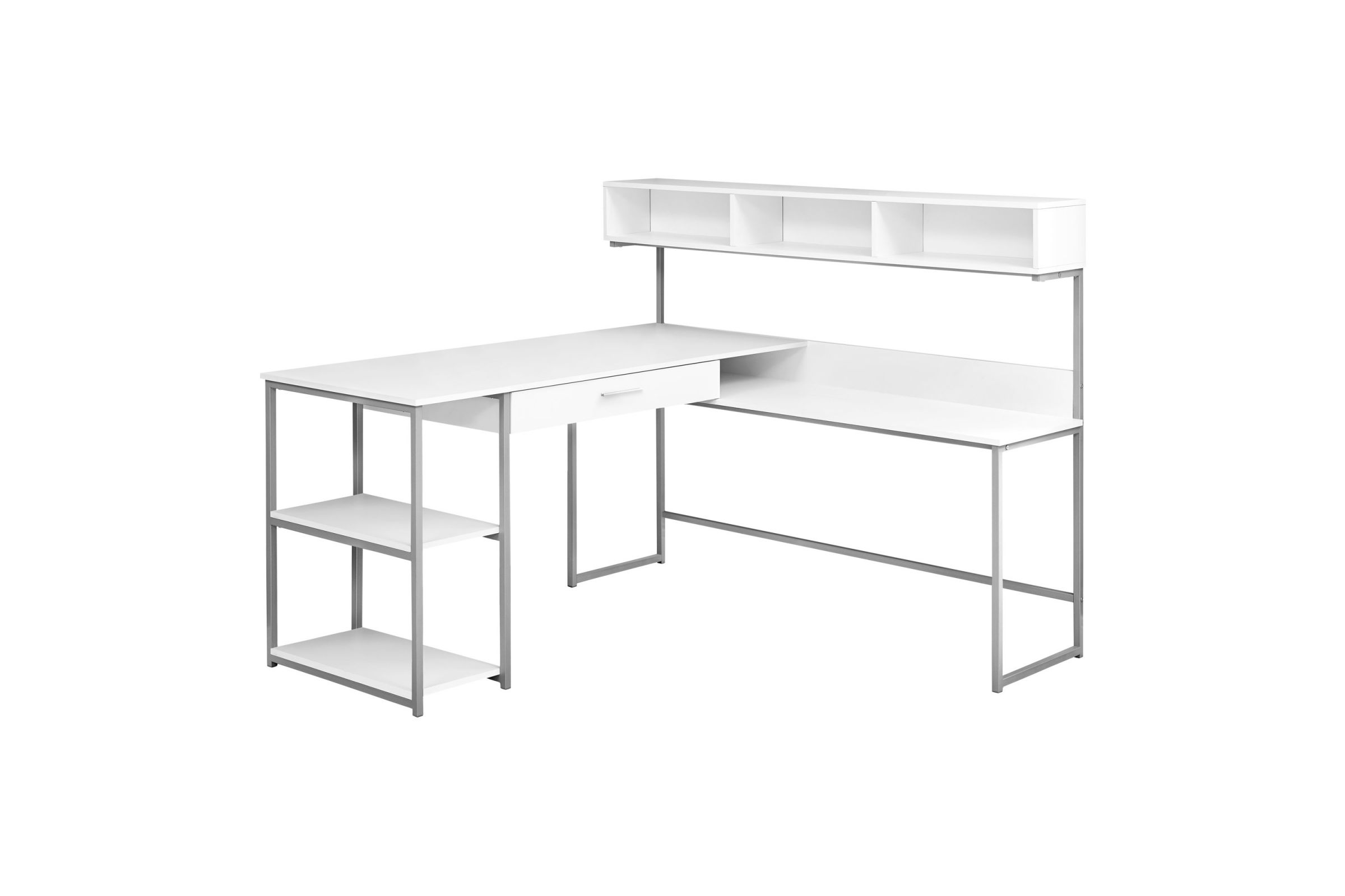 White Corner Computer Desk By Monarch At Gardner White