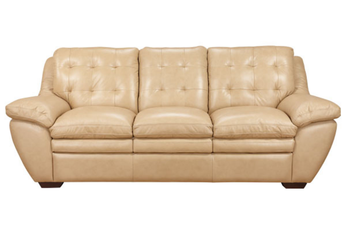 taupe faux leather sofa set
