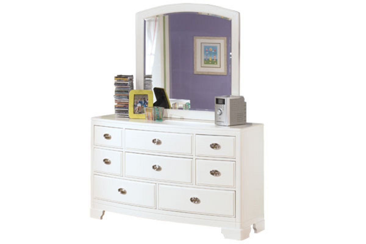 Alyn White Dresser Mirror At Gardner White