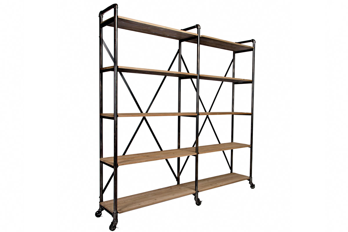 Ludlow Metal and Wood Shelf at Gardner-White