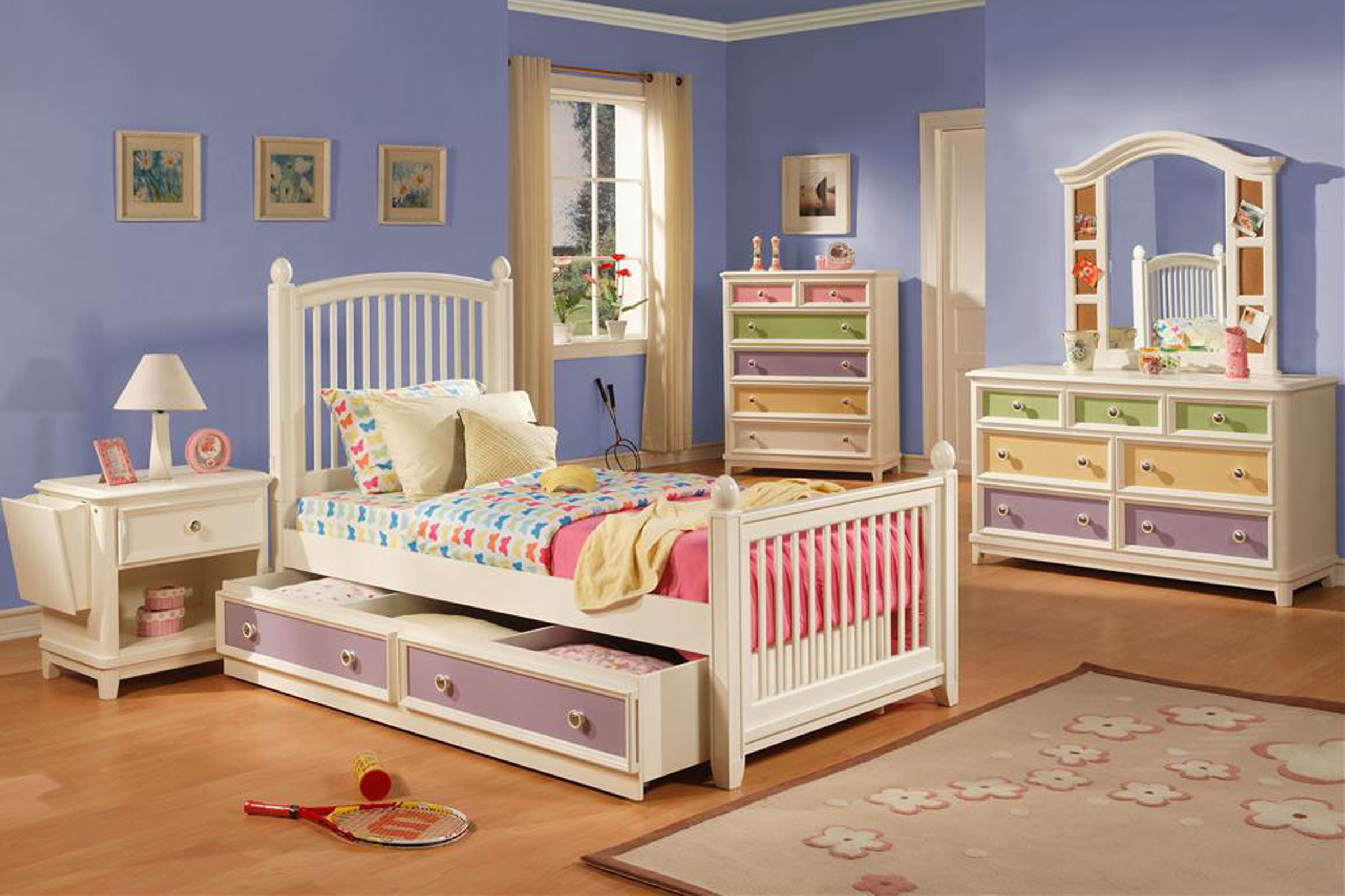 Jenny Twin Bedroom Set With Trundle Storage