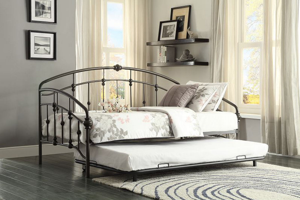 Alex Bronze Daybed with Trundle at Gardner-White