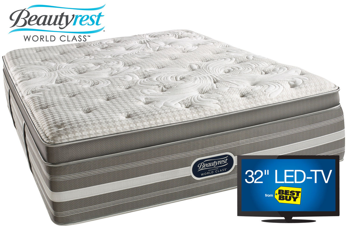 beautyrest recharge pillow top king mattress