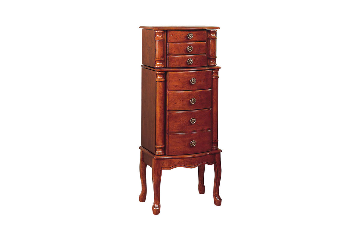 Classic Cherry Jewelry Armoire Powell 881 315 At Gardner White