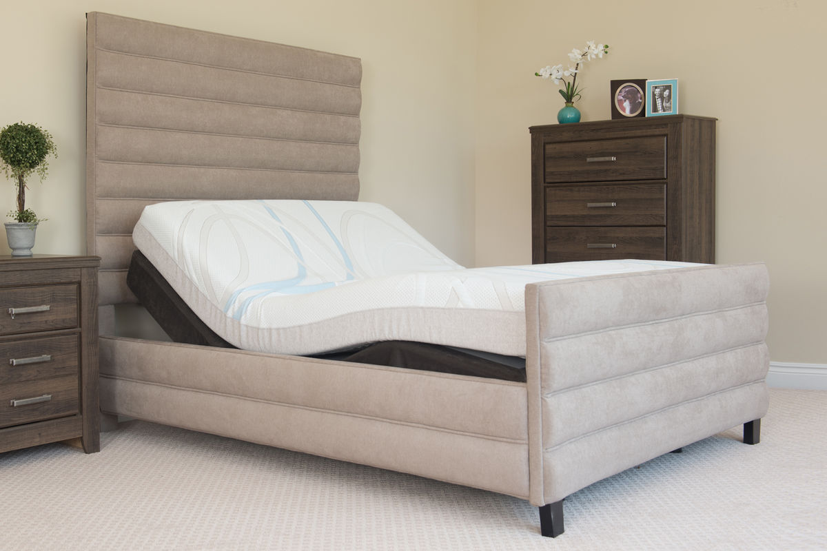 twin xl adjustable bed with mattress