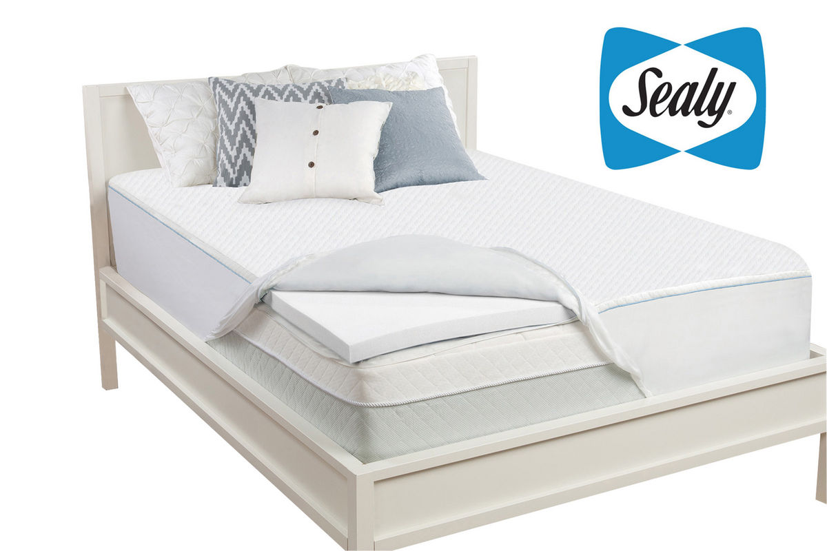 sealy 2 premium support foam queen mattress topper