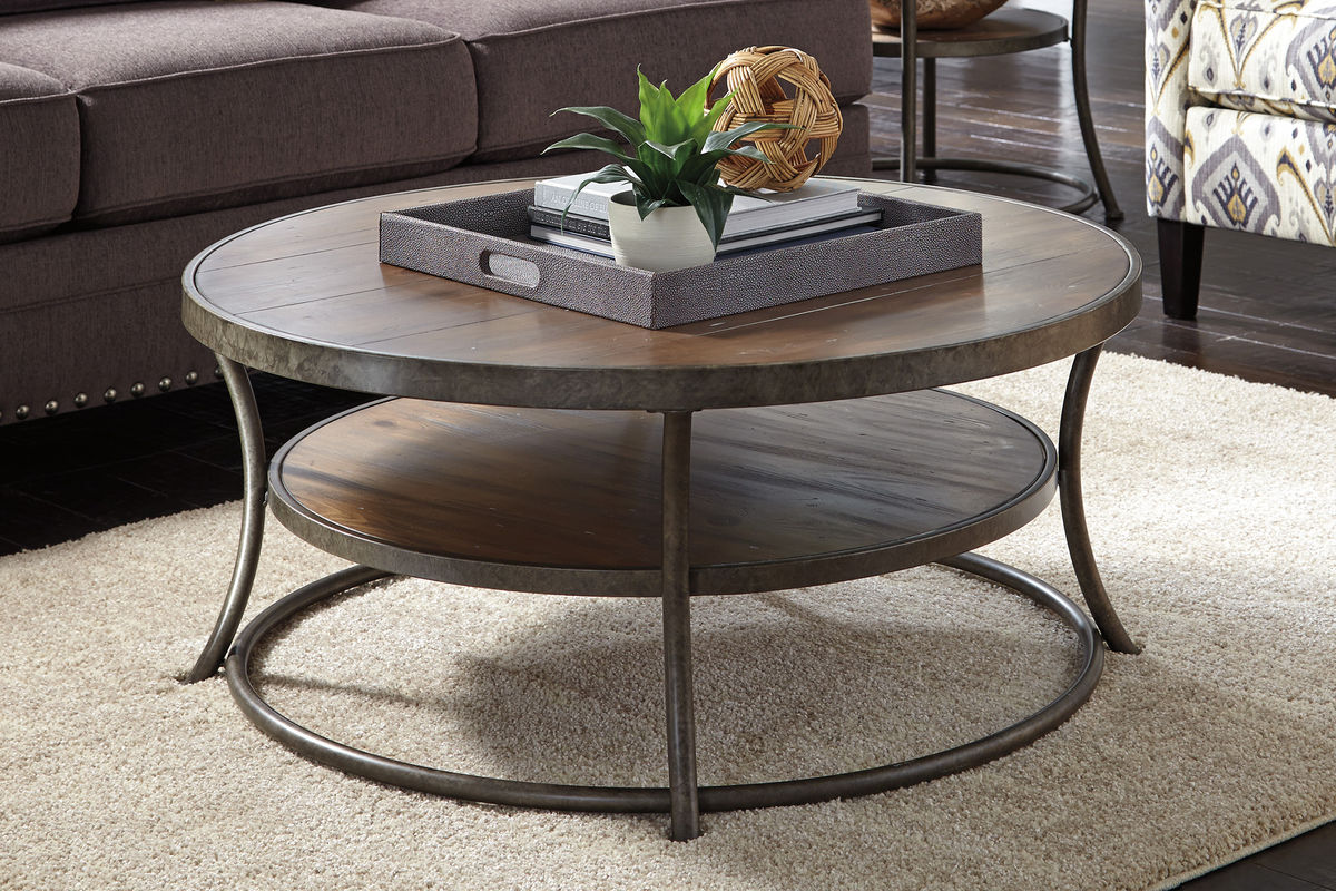 Nartina Round Cocktail Table at Gardner-White