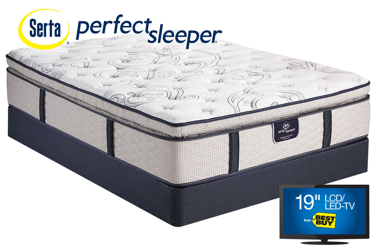 king size serta perfect sleeper pillow top mattress