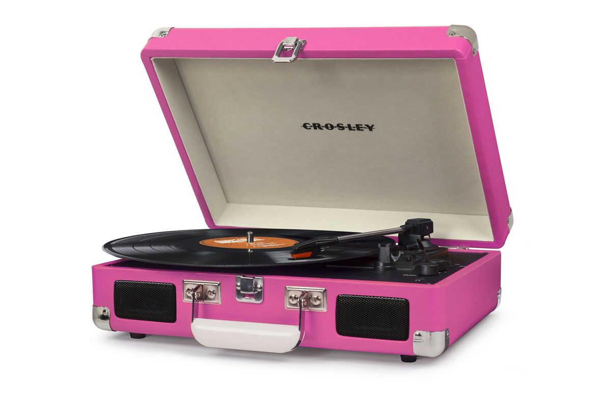 Cruiser Deluxe in Pink by Crosley at Gardner-White