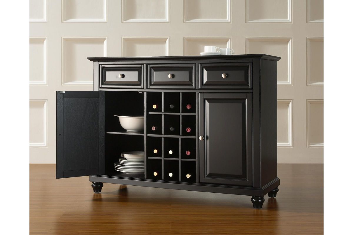 Cambridge Buffet Server / Sideboard Cabinet with Wine ...