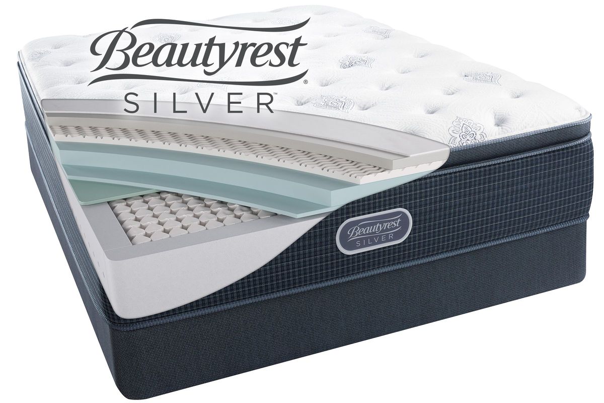 beautyrest silver pillow top mattress air bed walmart