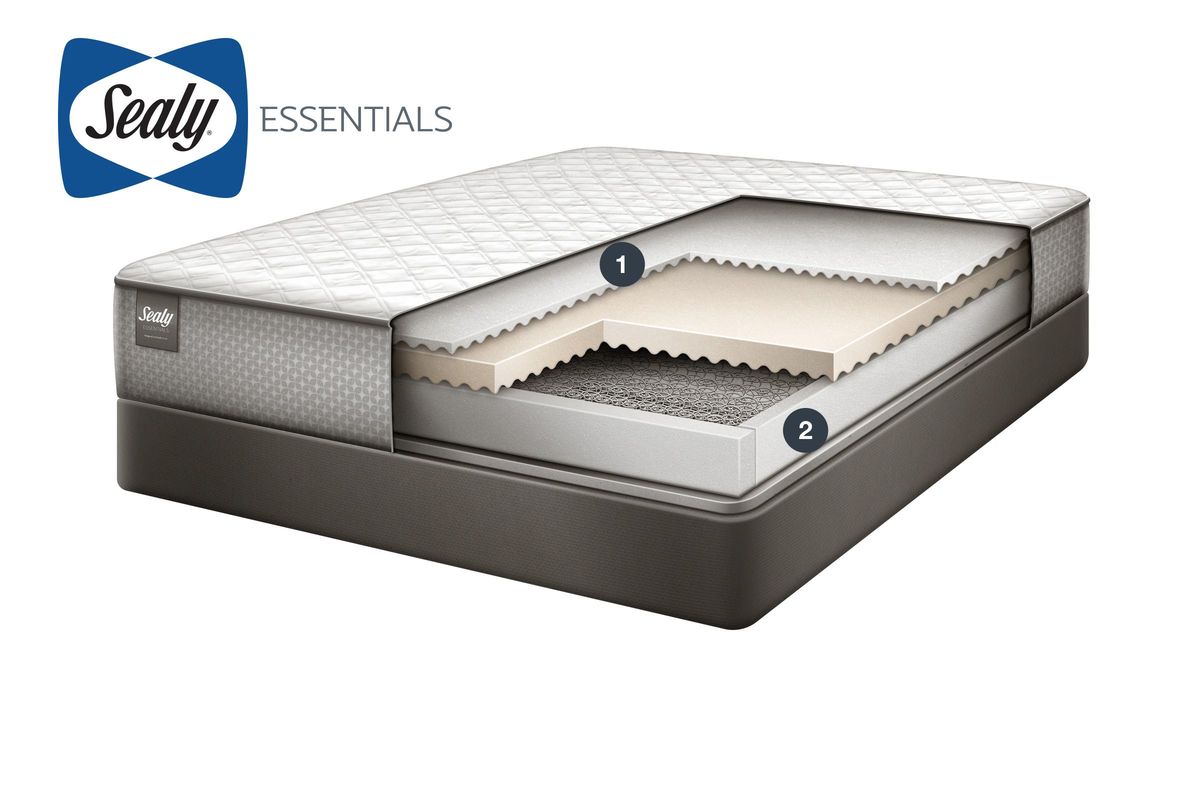 sealy essentials lansford ltd plush queen size mattress