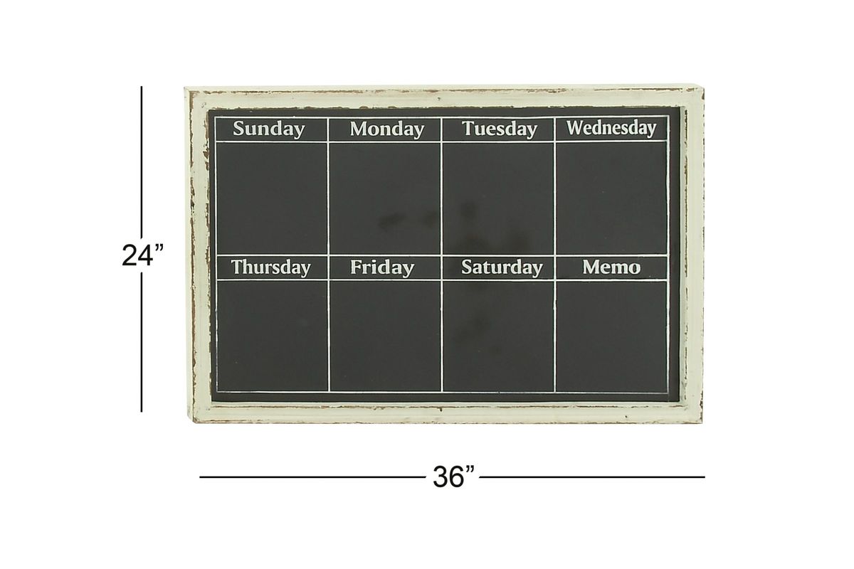 Farmhouse Calendar Chalkboard at GardnerWhite