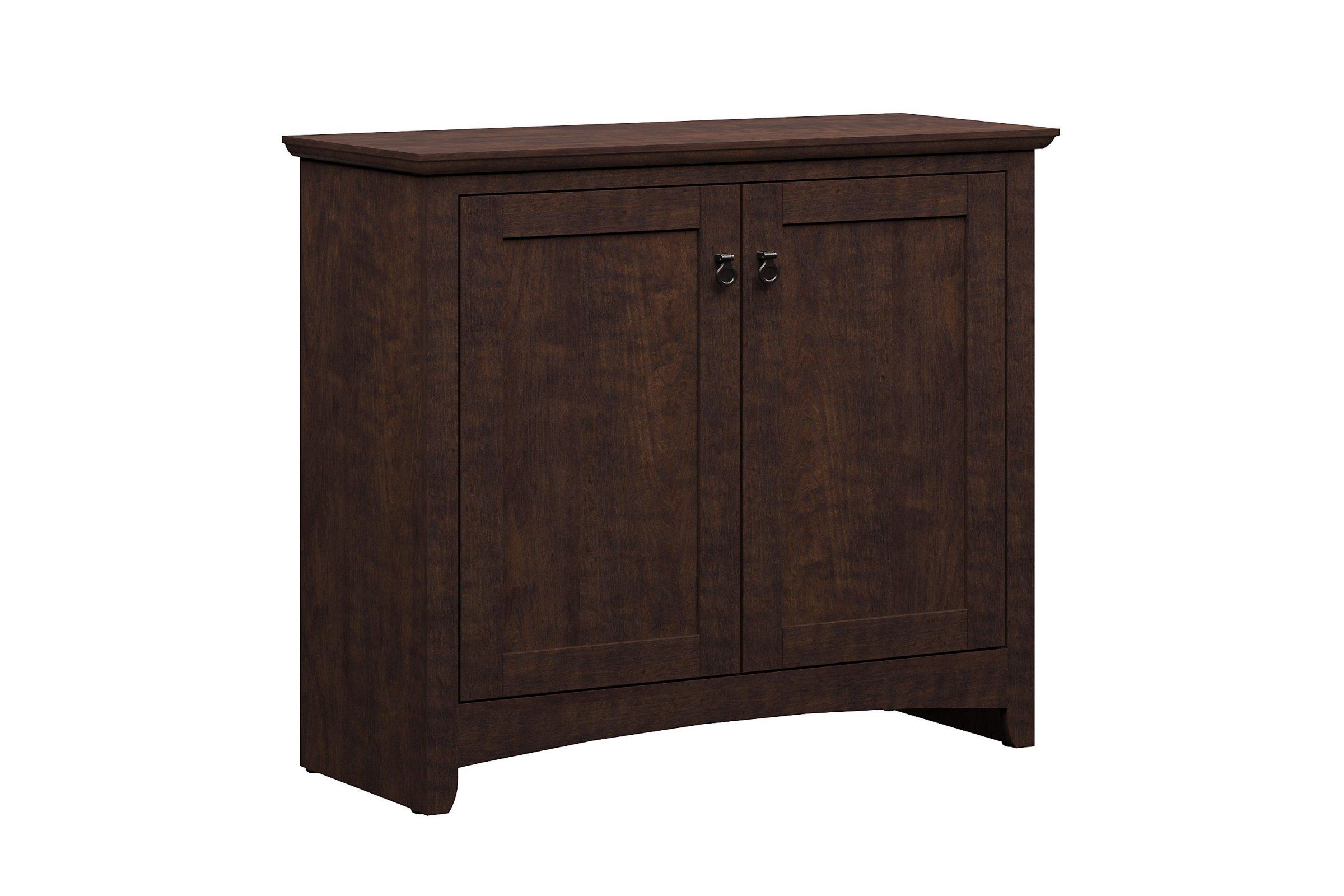 Buena Vista Low Storage Cabinet In Madison Cherry By Bush