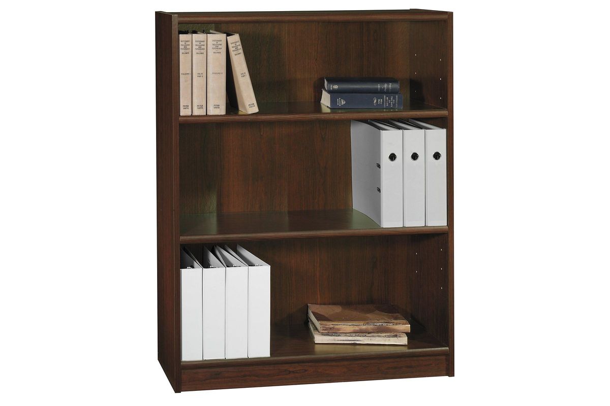 Universal 3-Shelf Bookcase in Vogue Cherry by Bush at Gardner-White