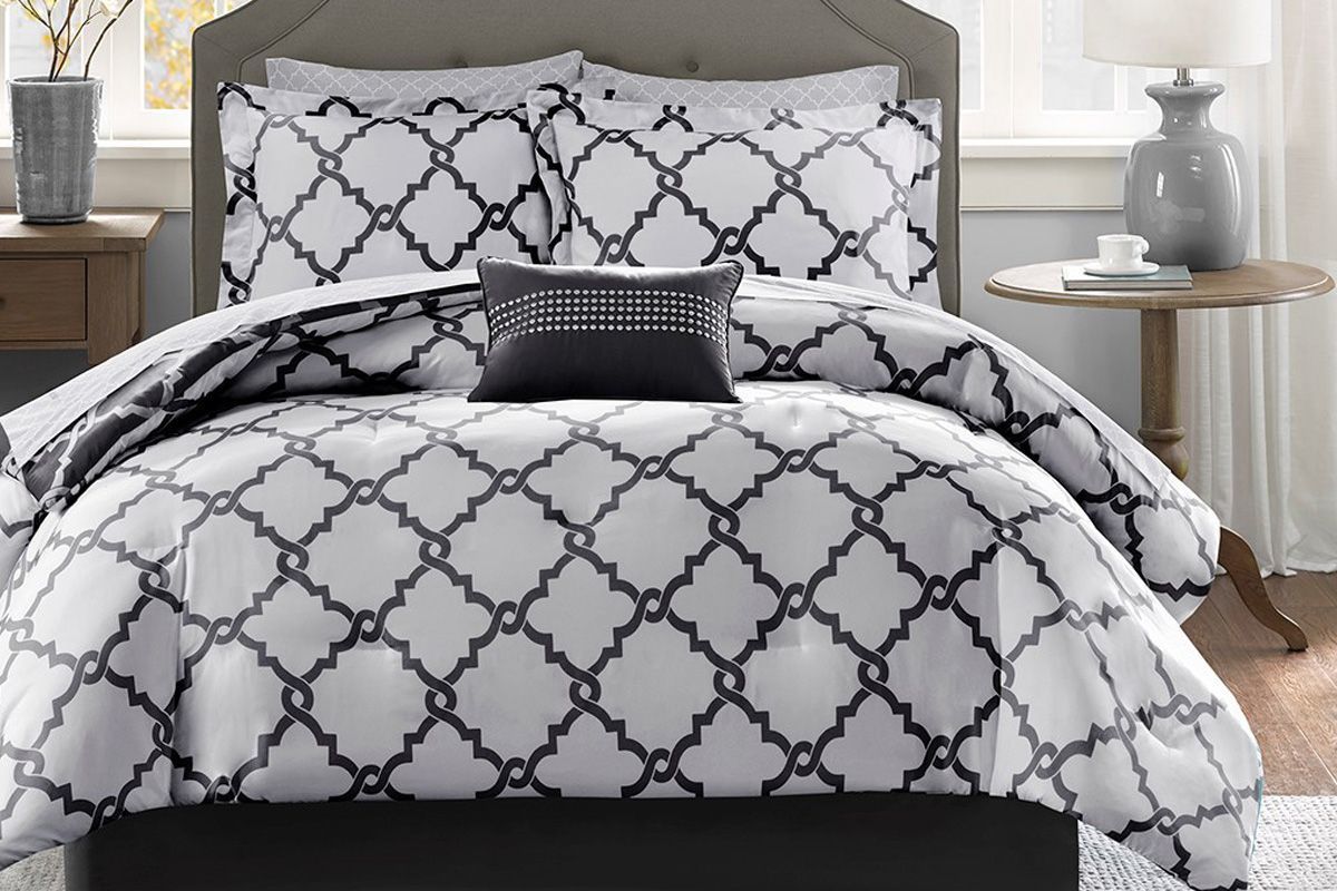 Merritt 9-Piece King Reversible Comforter Set at Gardner-White