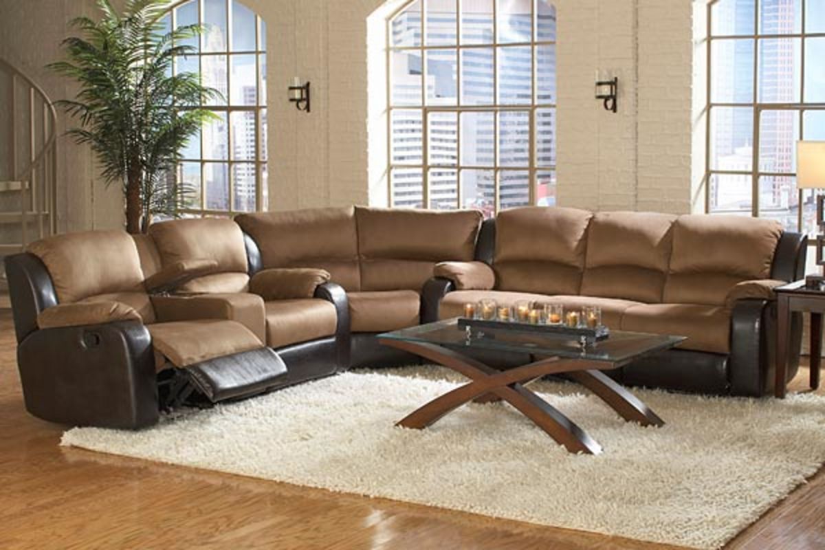 Sectional Reclining Sofa Loveseat Wedge